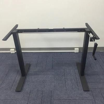 Sit Stand Desk Hand Crank Height Adjustable Desk Frame