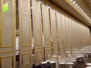 Saudi Style Soundproof Folding MDF Partition Walls for Banquet Hall