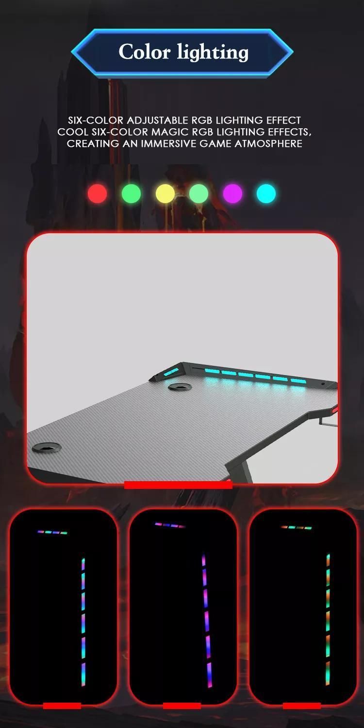 Gaming Desk for Amazon Walmart Gaming Table with RGB