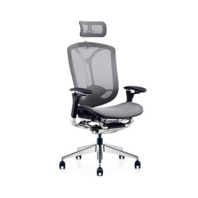 Fabric Mesh Type Office Chair with Metal Chrome Finished Frame