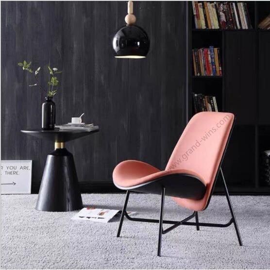 Office Furniture Wooden Shell Fabric Plane Accent Chair for Office