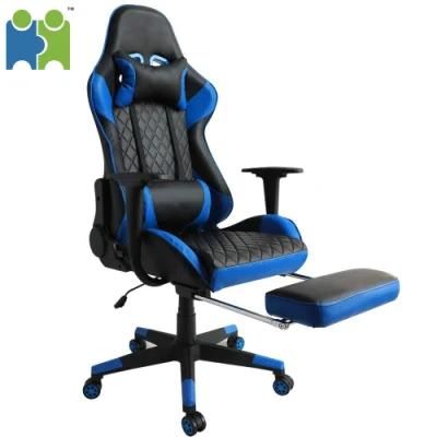 (AIHUA) Wholesale OEM Gaming Chair with Rectractible Footrest, Lumbar Support and Headrest