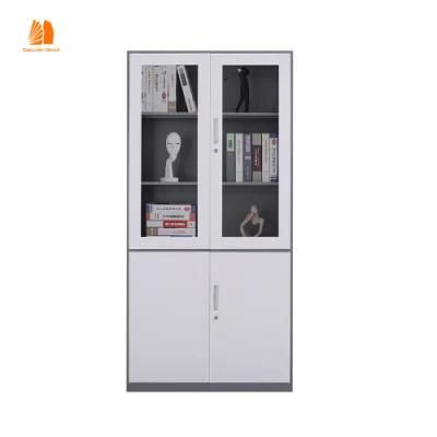 Modern Glass Door Filing File Steel Office Cabinet