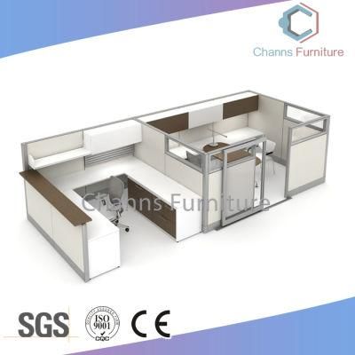 Project Furniture Melamine Office Desk with Partition Wall (CAS-W612)