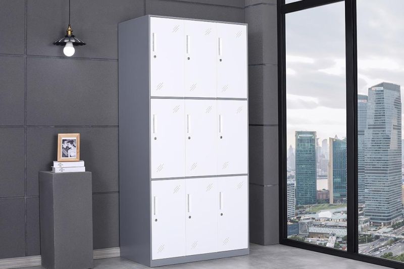 High Quality 9 Door Storage Cabinet Steel Locker