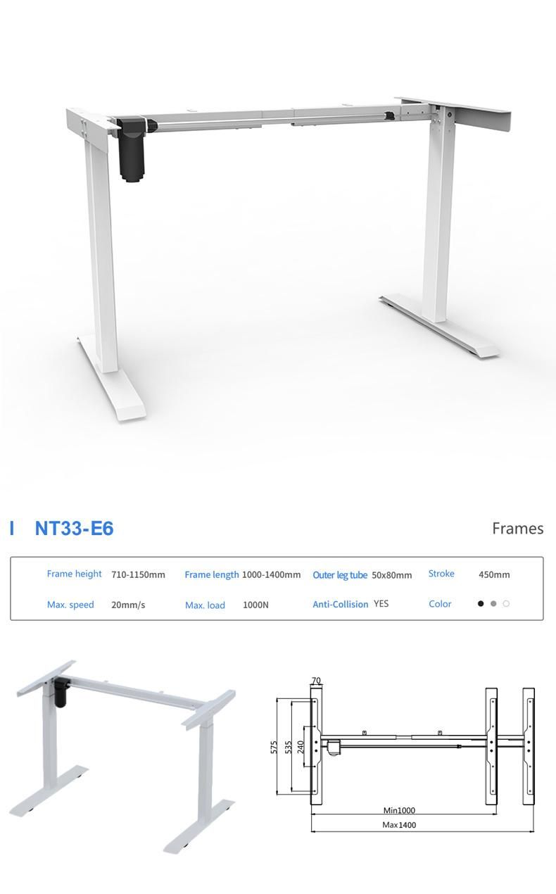 Made in China Latest Modern Style Smart Electronic Height Adjustable Electric Standing Desk