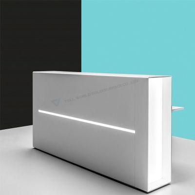 White Cashier Counter Designs Fashion Store Hotel Counter