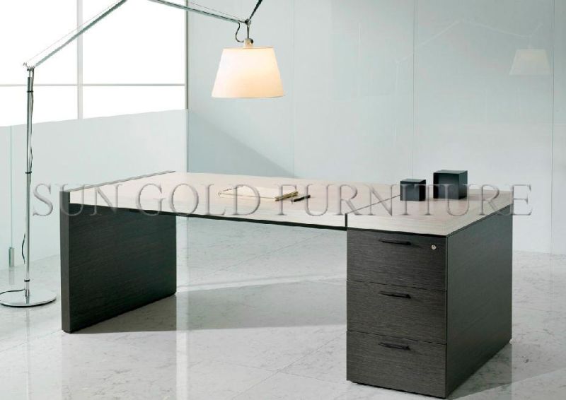 Mediterranean Blue Minimalist Design Modern Executive Manager Desk (SZ-OD201)