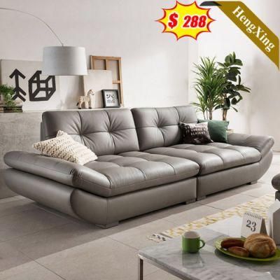 Classic Home Furniture Living Room Sofas Wooden Frame PU Leather 3 Seat Sofa