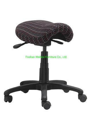 2 Lever Light Duty Mechanism 300mm Nylon Base 140mm Class IV Gaslift Fabric Saddle Seat Chair