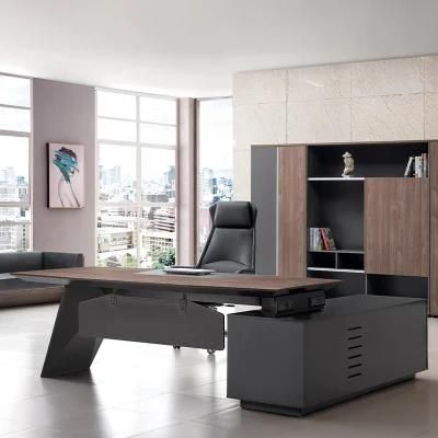New Melamine L Shape MDF Office Furniture Executive Desk Boss Table