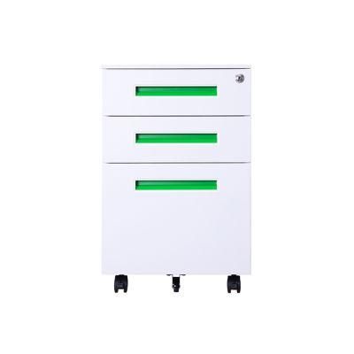 Factory 3 Drawer Steel Mobile Pedestal Filing Storage Cabinet