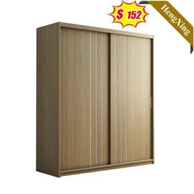 Simple Style Modern 2-Sliding Door Bedroom Furniture Wooden Wardrobe