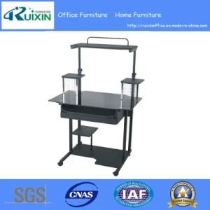 Flash Furniture Black Tempered Glass Computer Desk with Pull-out Keyboard