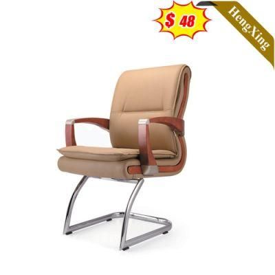 Simple Design Furniture Stainless Steel Legs Meeting Room Manager PU Leather Training Chair