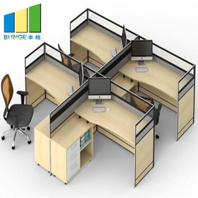Contemporary Office Cubicles 4 Person Office Partition Workstations