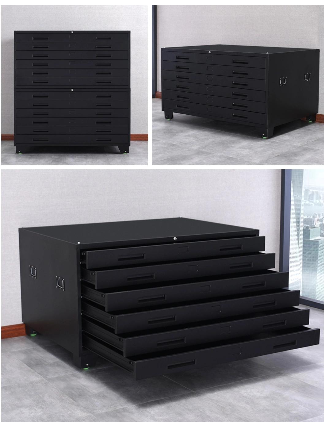 6 Drawers Intensive Base Map Cabinet in Steel