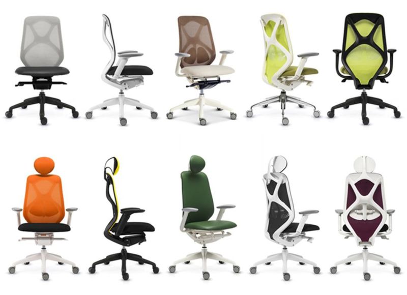 Asis Suit High Back European Design Mesh Office Chair with Headrest and Armrest Swivel Seating