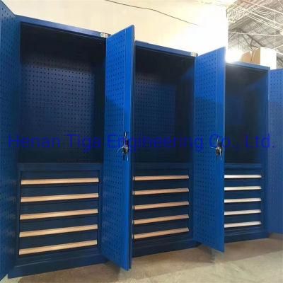 Hot Selling Workshop Storage Equipment Cabinet 2 Swing Door Metal Garage Storage Cabinet Steel Tool Cabinet