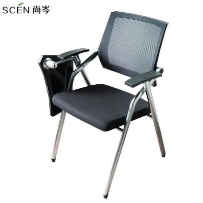 Armrest Office Chairs Conference Chair with Writing Tablet Comfortable Meeting Chair