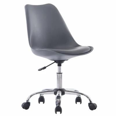 Modern Upholstery Tulip Swivel Ergonomic Home Office Chair with Wheels