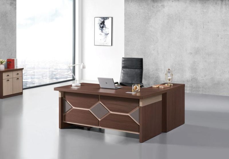 Modern Design Safe Material MDF 160cm 180cm 200cm Wooden Executive Office Desk