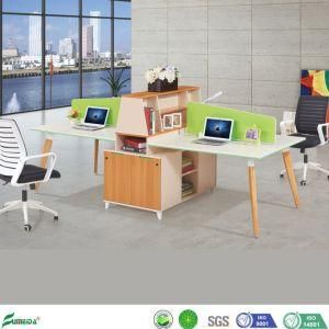 High Quality Office Workstations 4 Seat Computer Desk Office Workstations Modular (AP1735-4)