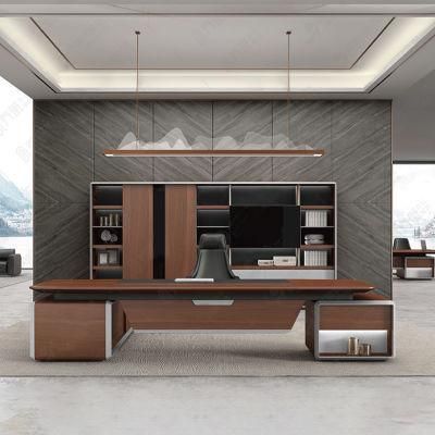 Modern MDF Furniture L Shaped Computer Manager Executive Office Desk
