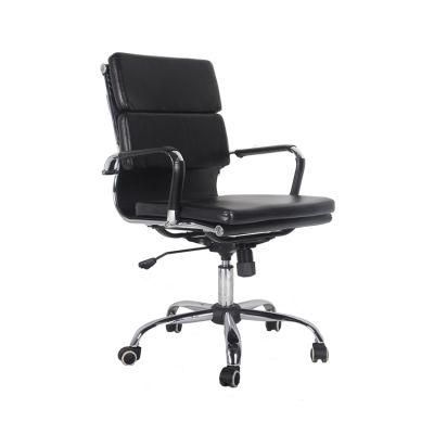 Popular Middle Back Cheap Leather Executive Ergonomic Swivel Modern Manager Office Chairs