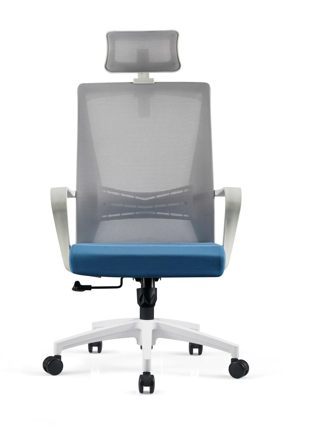 Breathable Mesh Fabric Office Chair with Hangers Flexible Pillow Chair