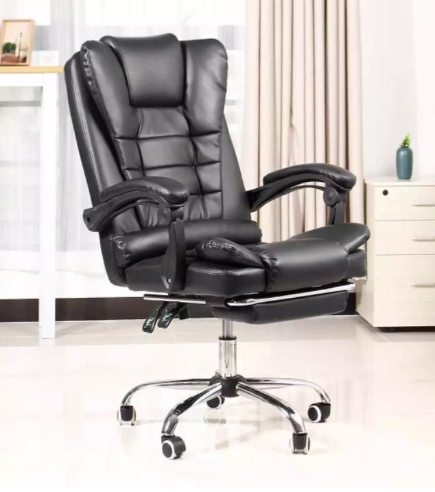 Office Chair Comfortable PU Leather Executive Chair Revolving Luxury High-Back Ergonomic Chair