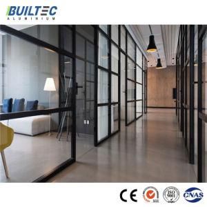 Office Room Glass Aluminum Material Used Building Partition Wall