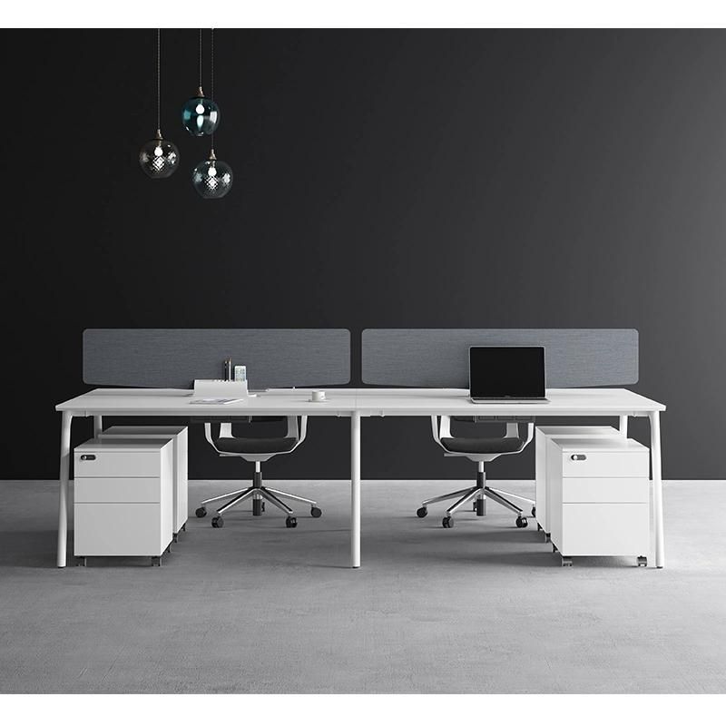 High Quality Modern Design Office Desk Furniture Four Seat Office Workstation