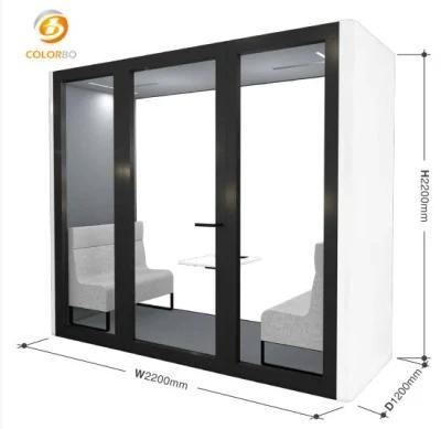 Flexible 1-6 Person Use Personal Collaboration Spaces Work Booth Conference Pod