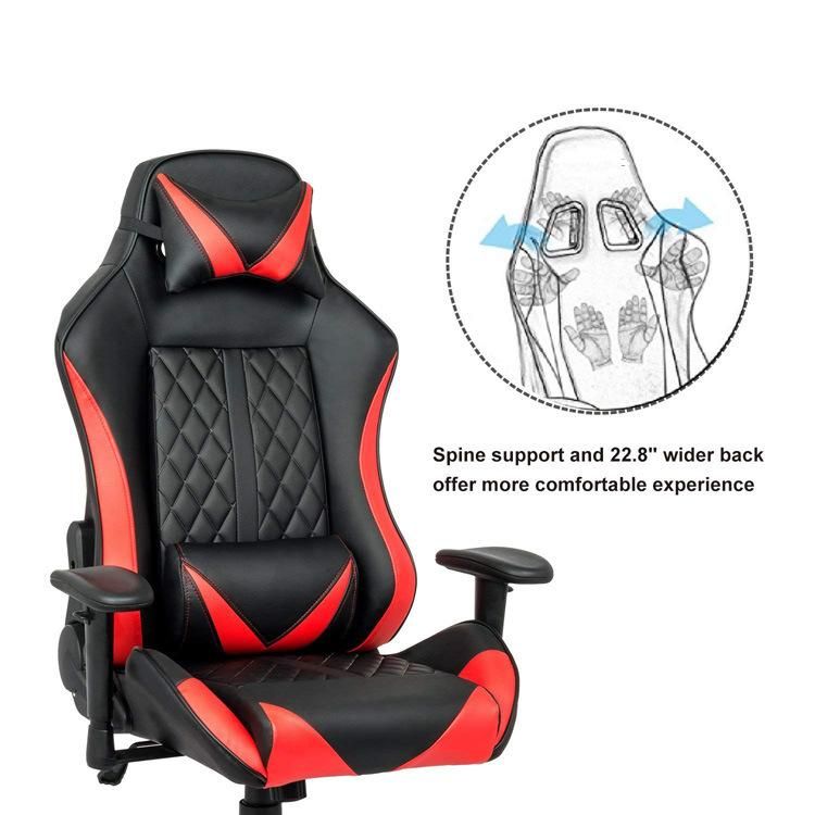 (JASON) Partner Ergonomic Computer Gaming Chair, Large Size PU Leather High Back Office Racing Chairs