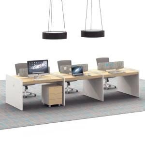 Customized Solid Wood Curved Office Workstation Office Furniture