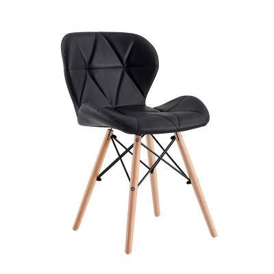 Factory Wholesale Nordic Velvet Modern Luxury Design Furniture Dining Room Chairs Dining Chairs with Metal Legs Black