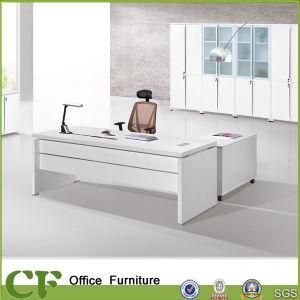 Unique White Color Office Wooden Furniture Modern Executive Desk