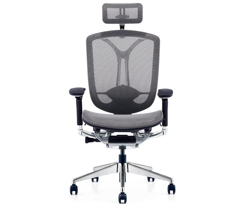 Fabric Mesh Type Office Chair with Metal Chrome Finished Frame