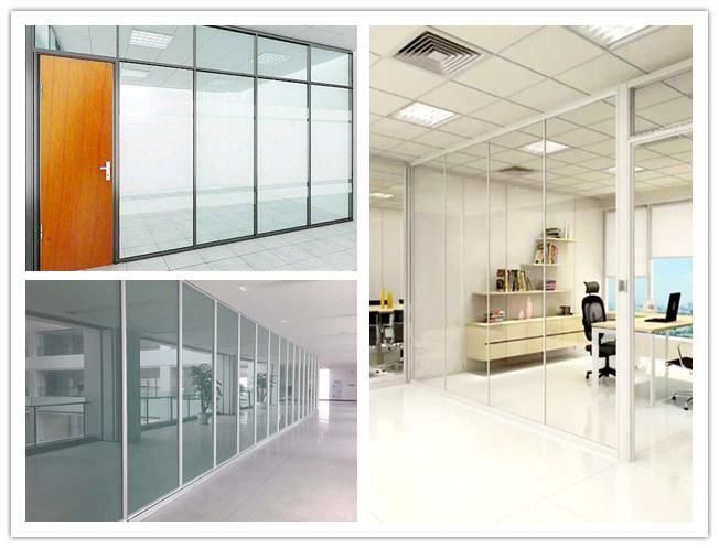 Glass and Plywood Partition, Aluminum Frame Glass Wall Prices Partion