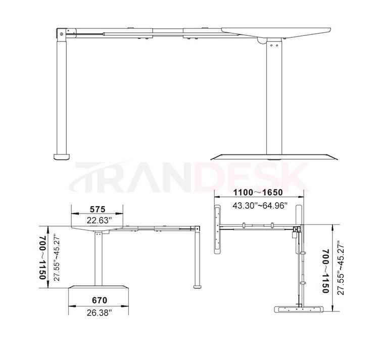 Inexpensive Sit Stand Desks Three Leg Sit Stand Desk Frame