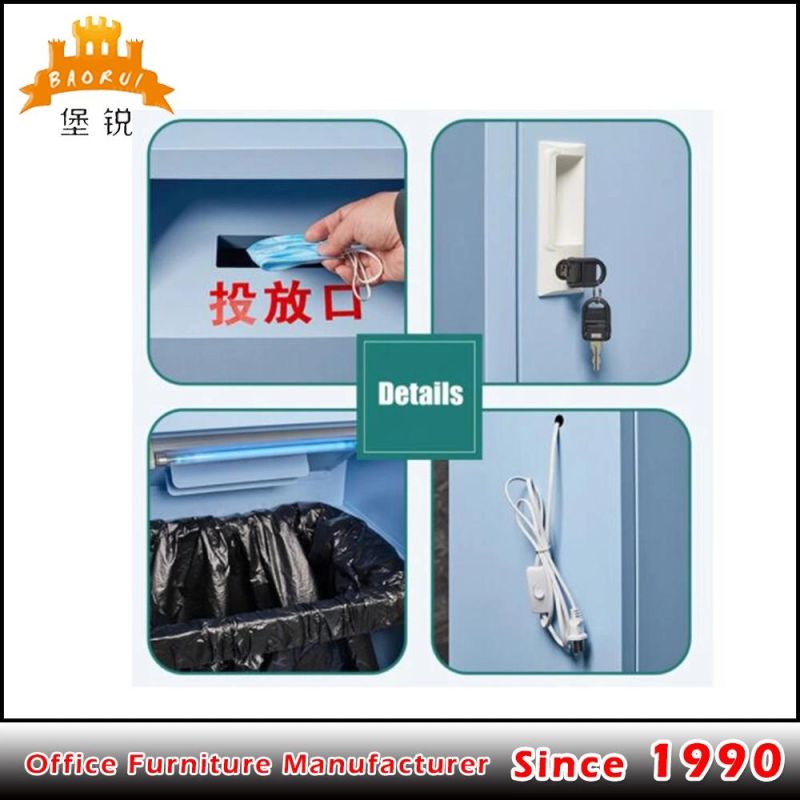Face Mask Recycling Dusbin with Disinfection Function for Office