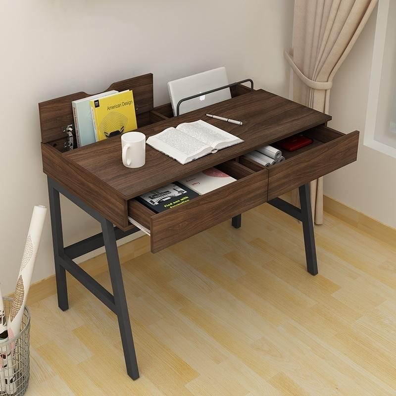 Wooden Furniture Office Studing Desk with Computer Side Table