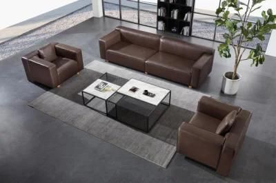 Zode Modern Home/Living Room/Office Classic Modern Sectional Black Fabric PU/Leather Design Corner Sofa
