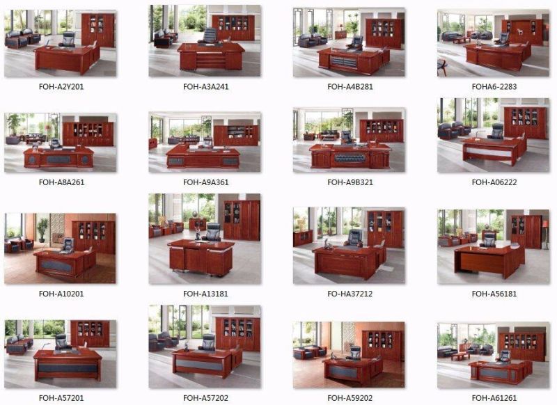 Office Furniture Luxury Executive CEO Boss Wooden Office Desk