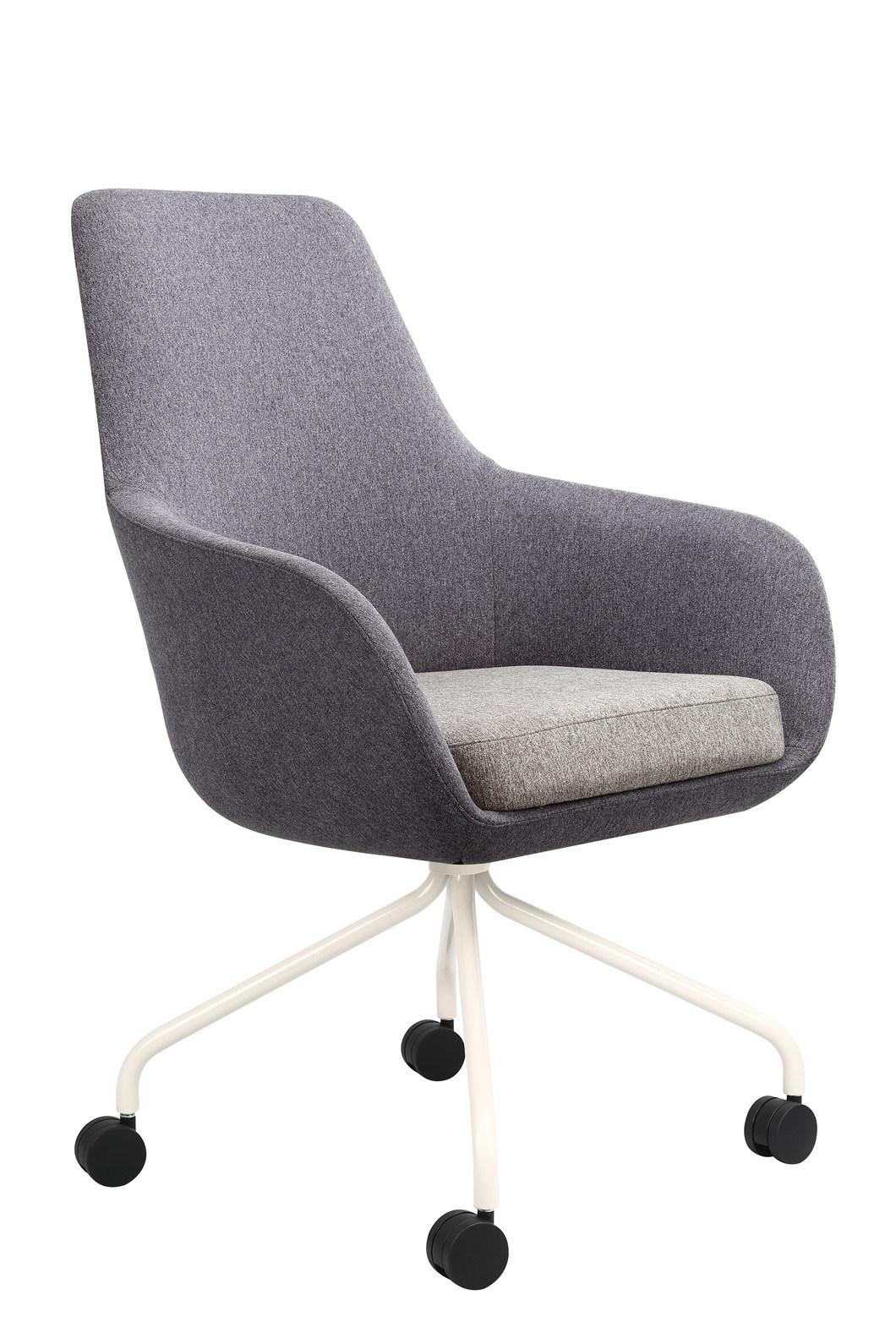 Classic Fabric Leisure Lounge Seating PU Aluminum Living Room Swivel Home Office Chair