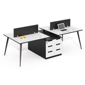 Office Furniture 4 Seaters Partition Office Table Workstation with Computer Desk