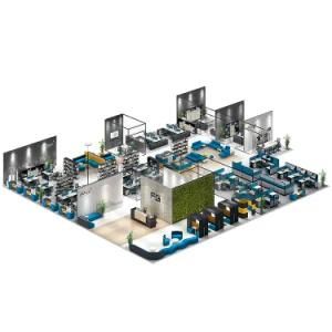 Commercial Office Furniture Call Center Modern Furniture Workstation