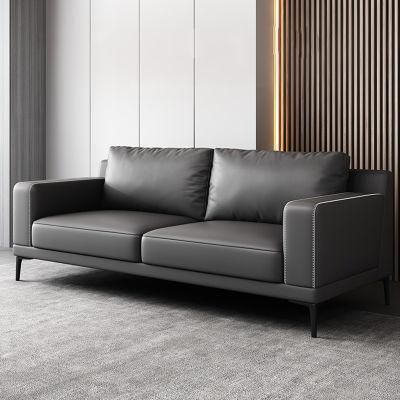 New Arrival Commercial Business Office Furniture Public Area Reception Leisure Leather Sofa