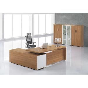 Modern Melamine Executive Furniture MDF Wooden L Shape Antique Style Office Desk